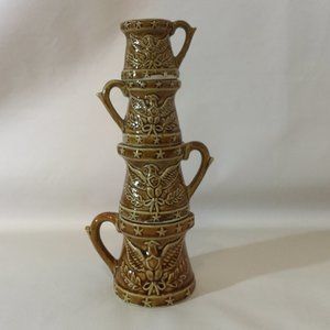 Vintage Japanese Ceramic Measuring Cup Set of 4